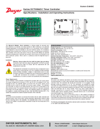 Thumbnail of document Manual - DCT500ADC Low Cost Timer Controller